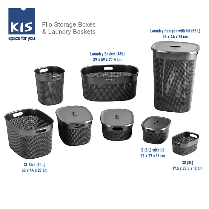 Filo Basket S with Lid - New Collection