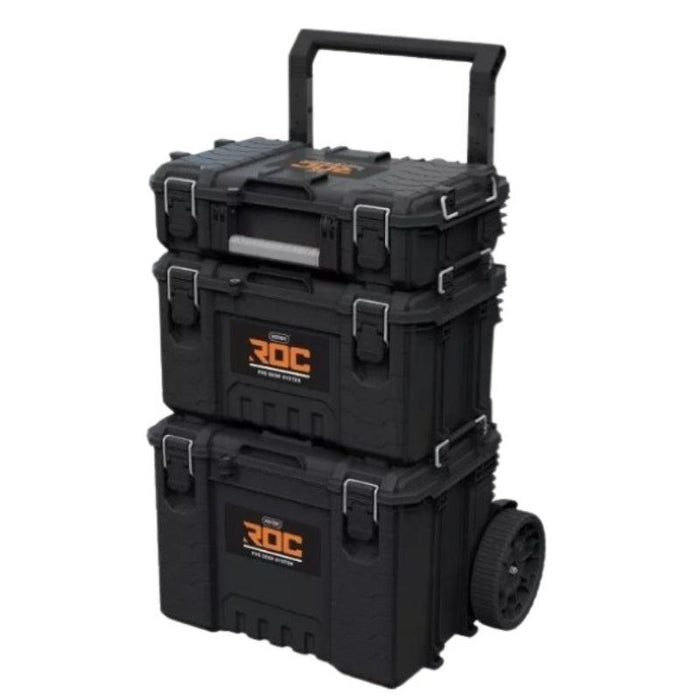 Pro Gear System 3 Tier Modular Tools Cart Storage with Wheels Gen 2.0 Black