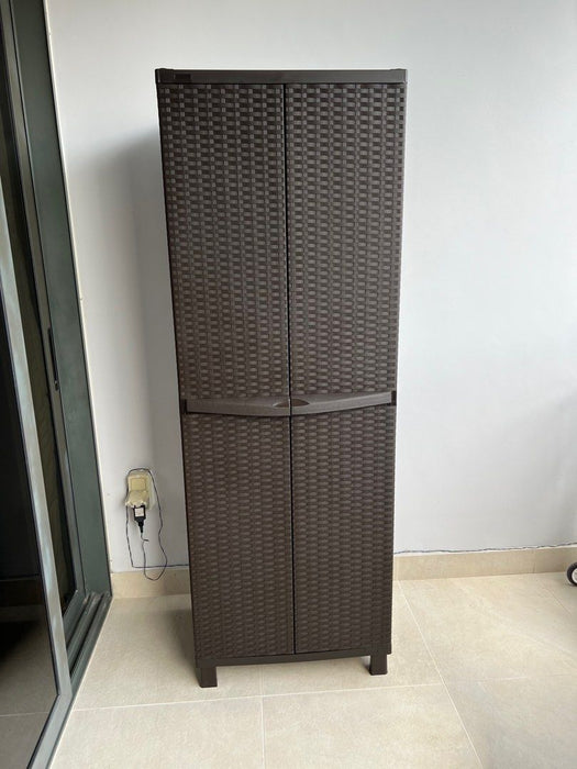 Keter Rattan Utility Cabinet with Legs