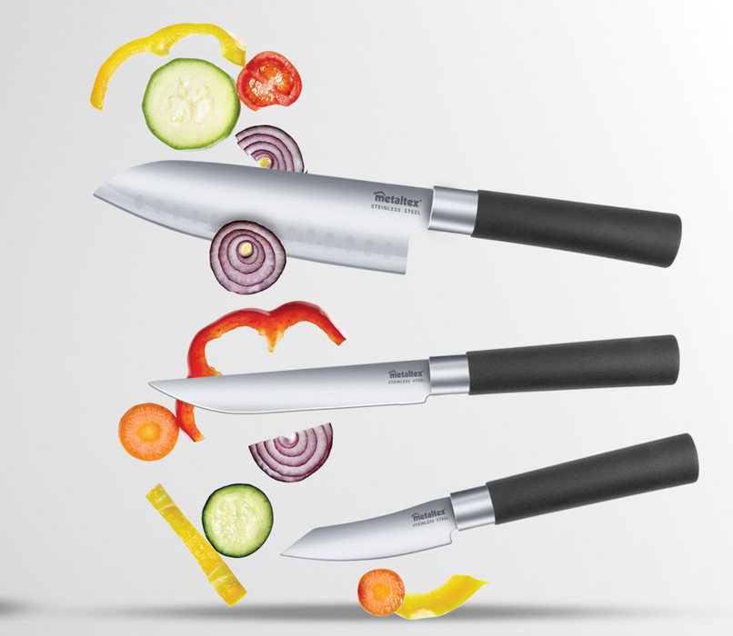 Metaltex Carving Knife Stainless Steel Black 24cm