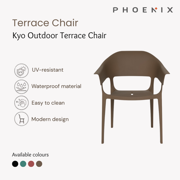 Phoenix Kyo Outdoor Terrace Chair (Buy 1 Free 1)