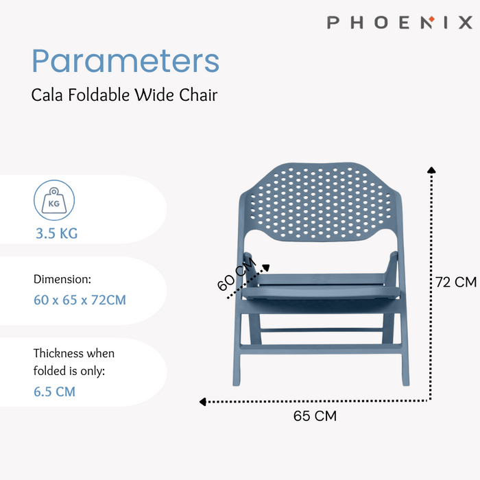 Phoenix Cala Foldable Wide Chair