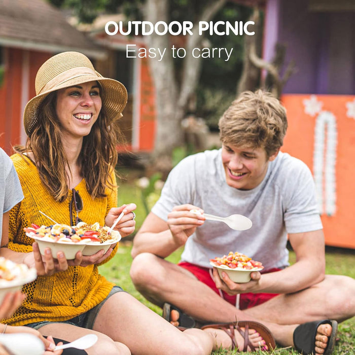 ECO Corn Starch: Chinese spoon 100% Biodegradable - 20pcs