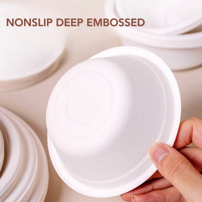 Simply Party Disposable Sugarcane Fiber Partyware 100% Biodegradable |  Eco Friendly