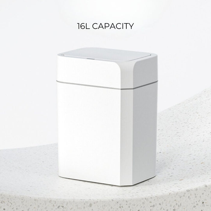 16L Smart Sensor Bin Soft Closing White
