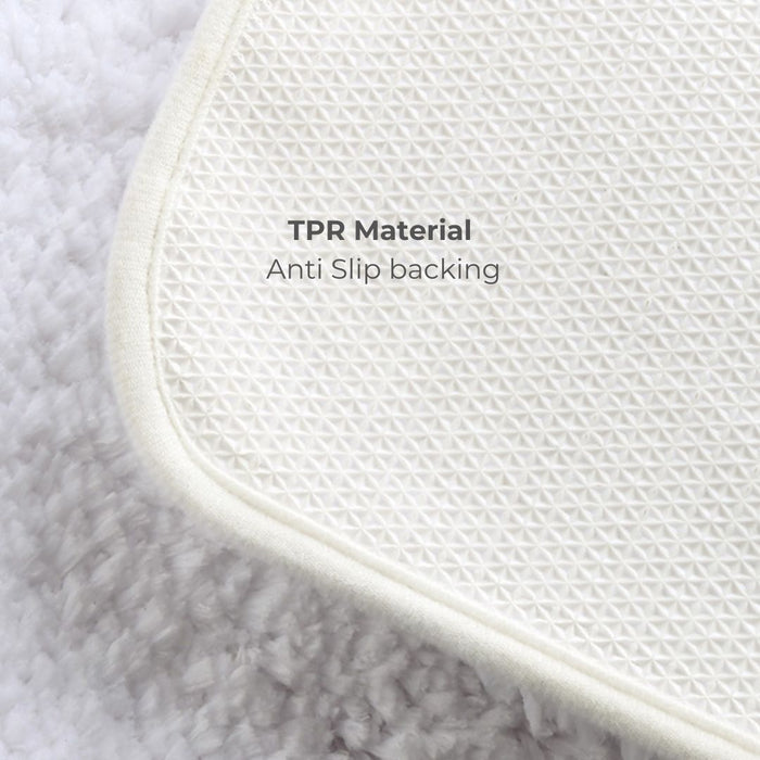 Fluffy Extra Thick Non Slip Bathroom Rug 50 x 80