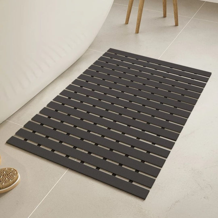 Non Slip Bathroom Floor Mat Black