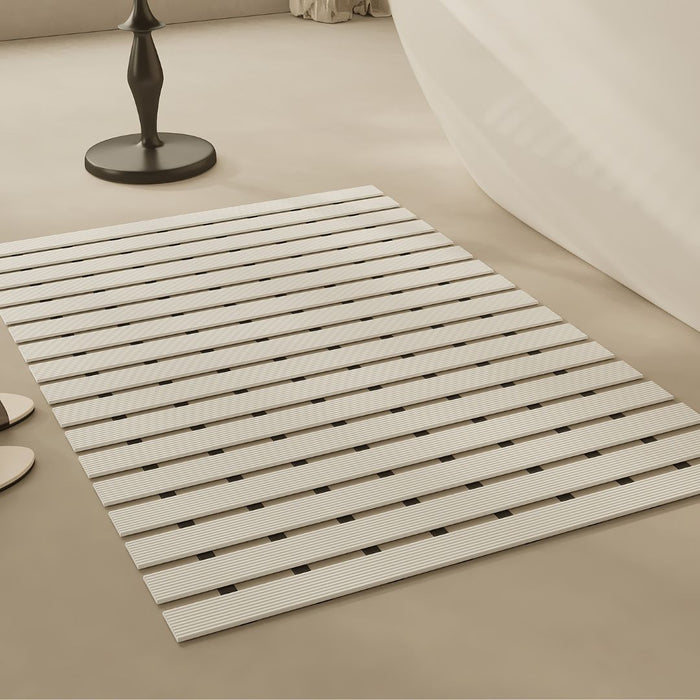 Non Slip Bathroom Floor Mat White