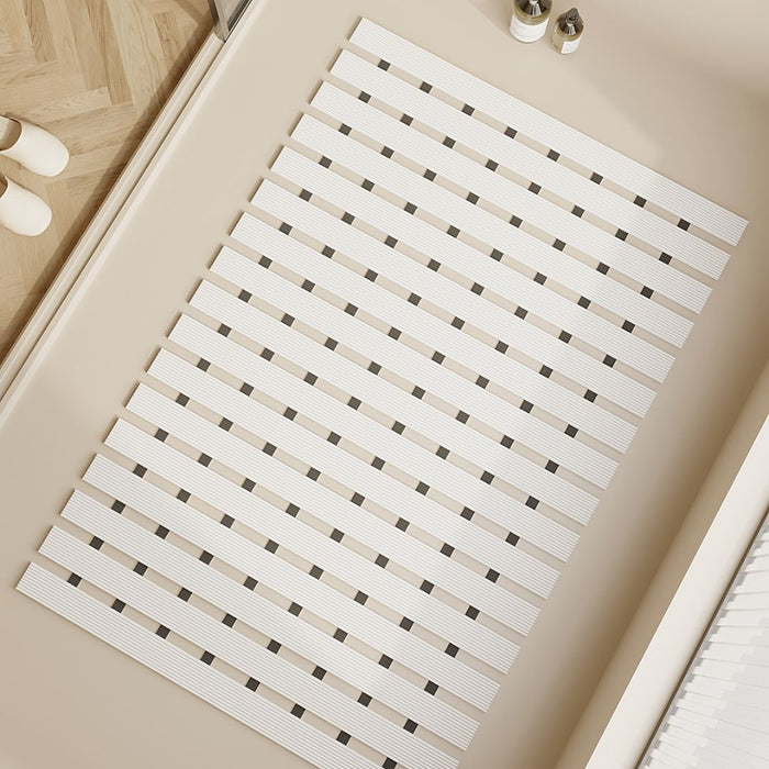 Non Slip Bathroom Floor Mat White