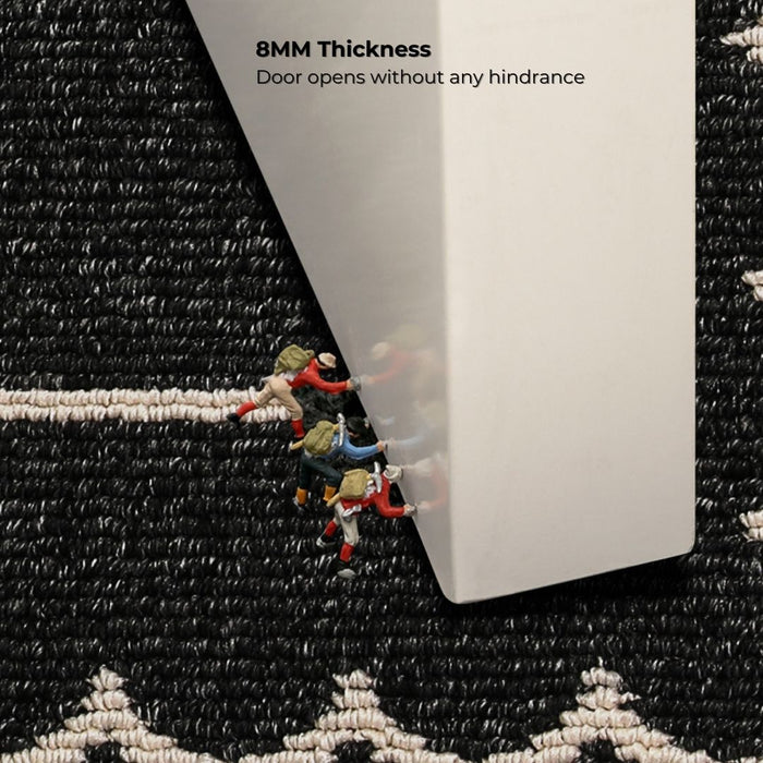 Door Mat Non Slip Black Circle