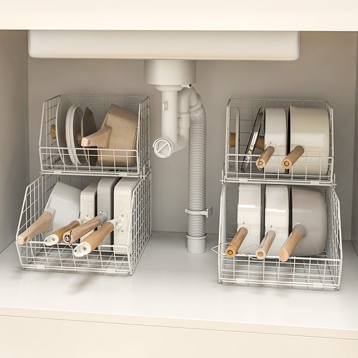 Stackable Pans Storage Wire Basket