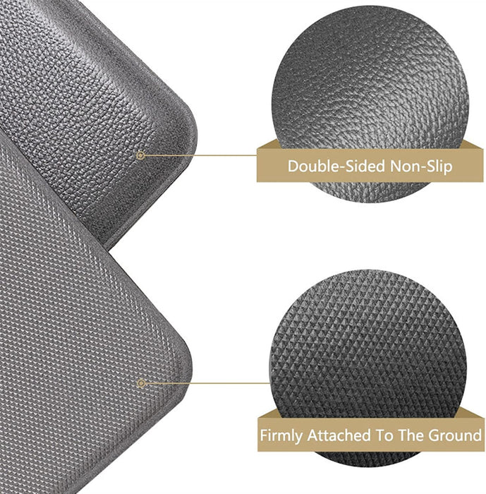 Kitchen Mat Anti-Fatigue Non Slip Dark Grey