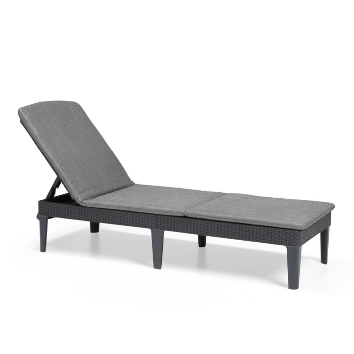 Jaipur Sun lounger Graphite with Cushion