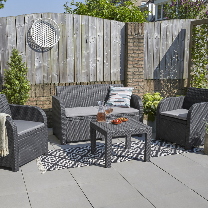Georgia Sofa Set Graphite