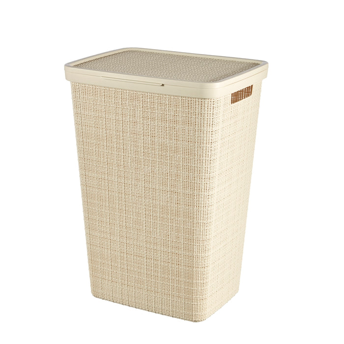 Jute Laundry Hamper 58L Off White