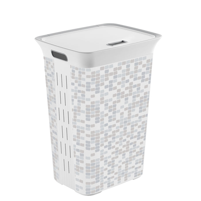 Chic Laundry Hamper Mosaic 60L with Lid