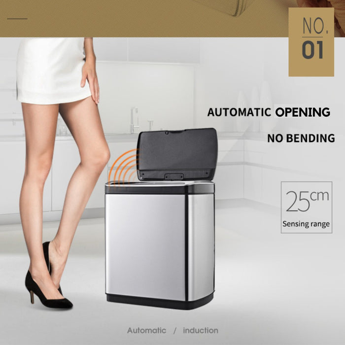 Stainless Steel Smart Sensor 30L Kitchen Waste Bin