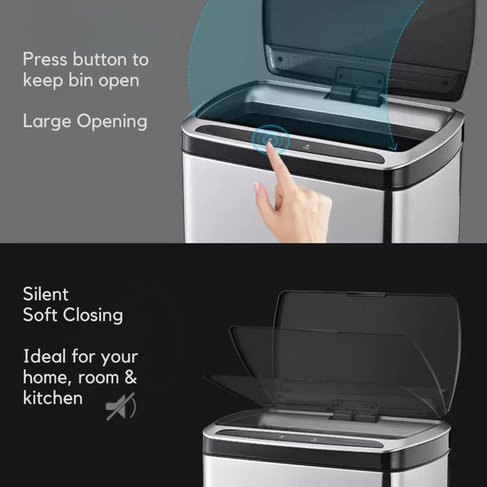 Stainless Steel Smart Sensor 50L Kitchen Waste Bin