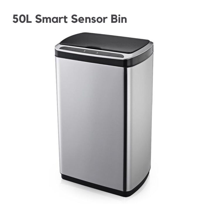 Stainless Steel Smart Sensor 50L Kitchen Waste Bin