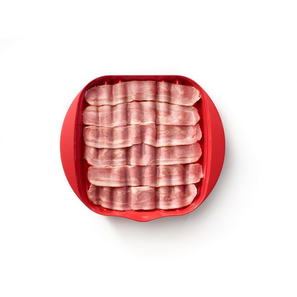 Microwave Bacon Cooker Red