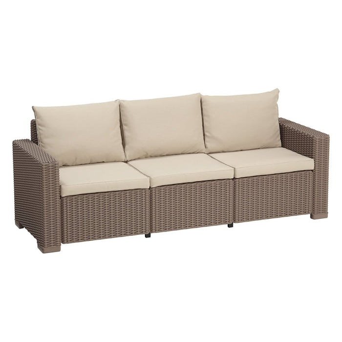 California 3 Seater Sofa Cappuccino (Slight Defects)