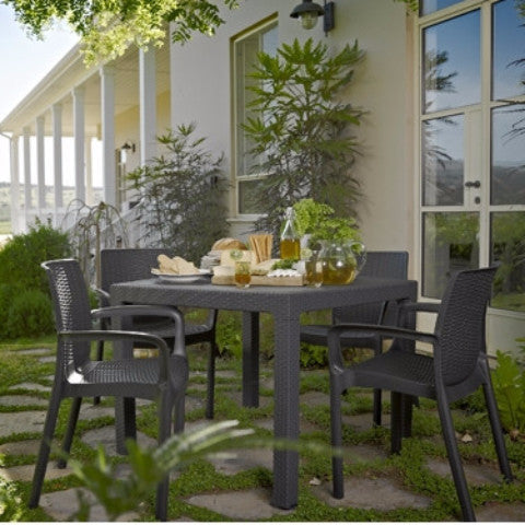 Quartet Square Dining Table + 4 Bella Chair (Free Delivery)