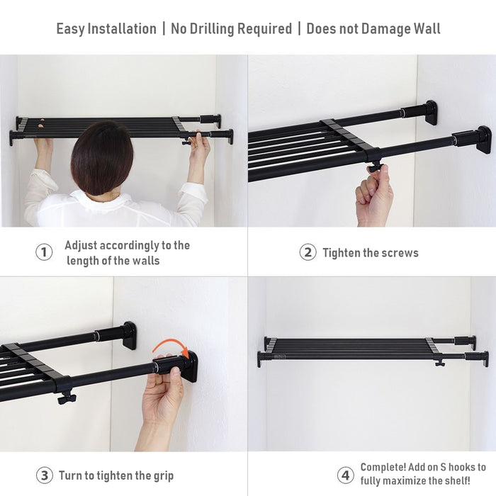 Strong Extension Shelf Black TAI-1B