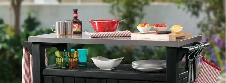 Keter Unity XL Storage Buffet BBQ Table