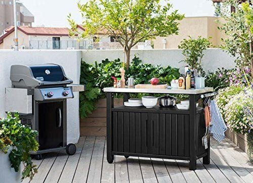 Keter Unity XL Storage Buffet BBQ Table