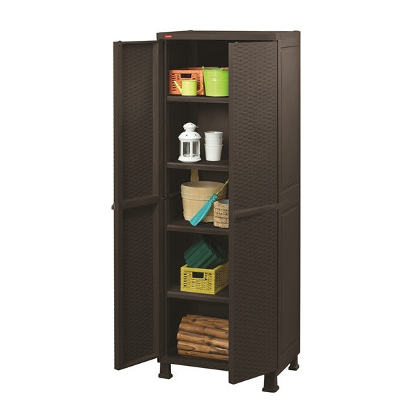 Keter Rattan Utility Cabinet with Legs