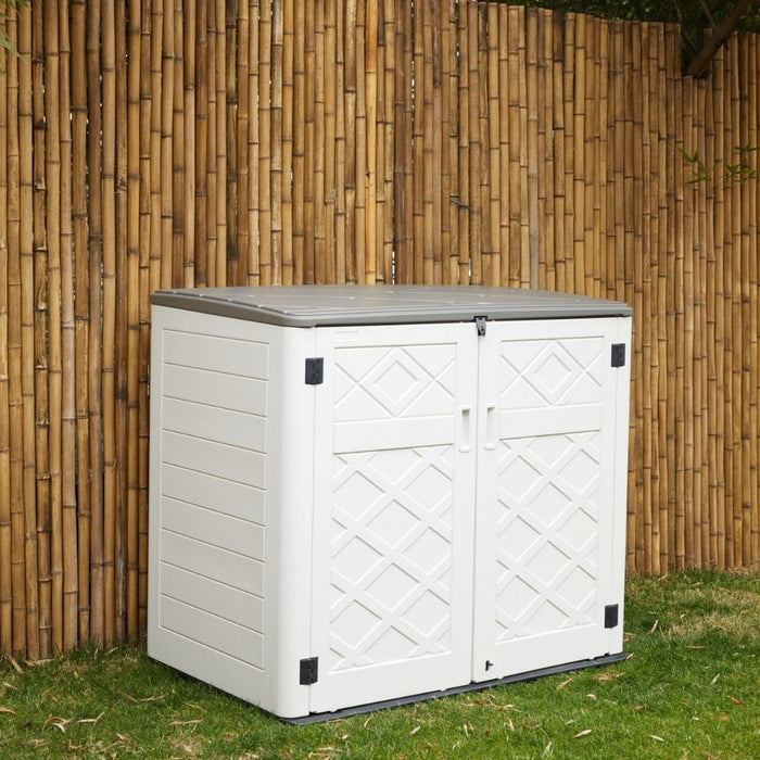 MIA Outdoor Utility Garden Shed White + 2 Shelf