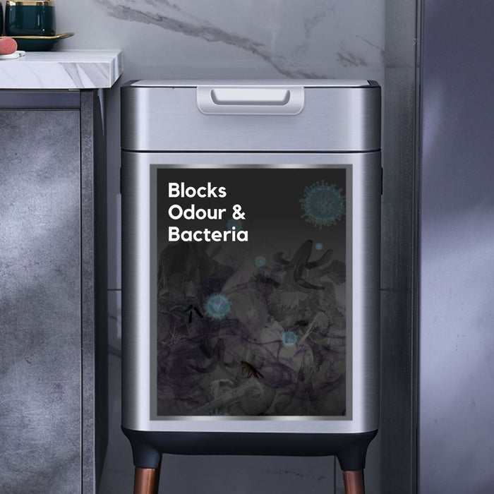 Stainless Steel 20L Press Bin with legs