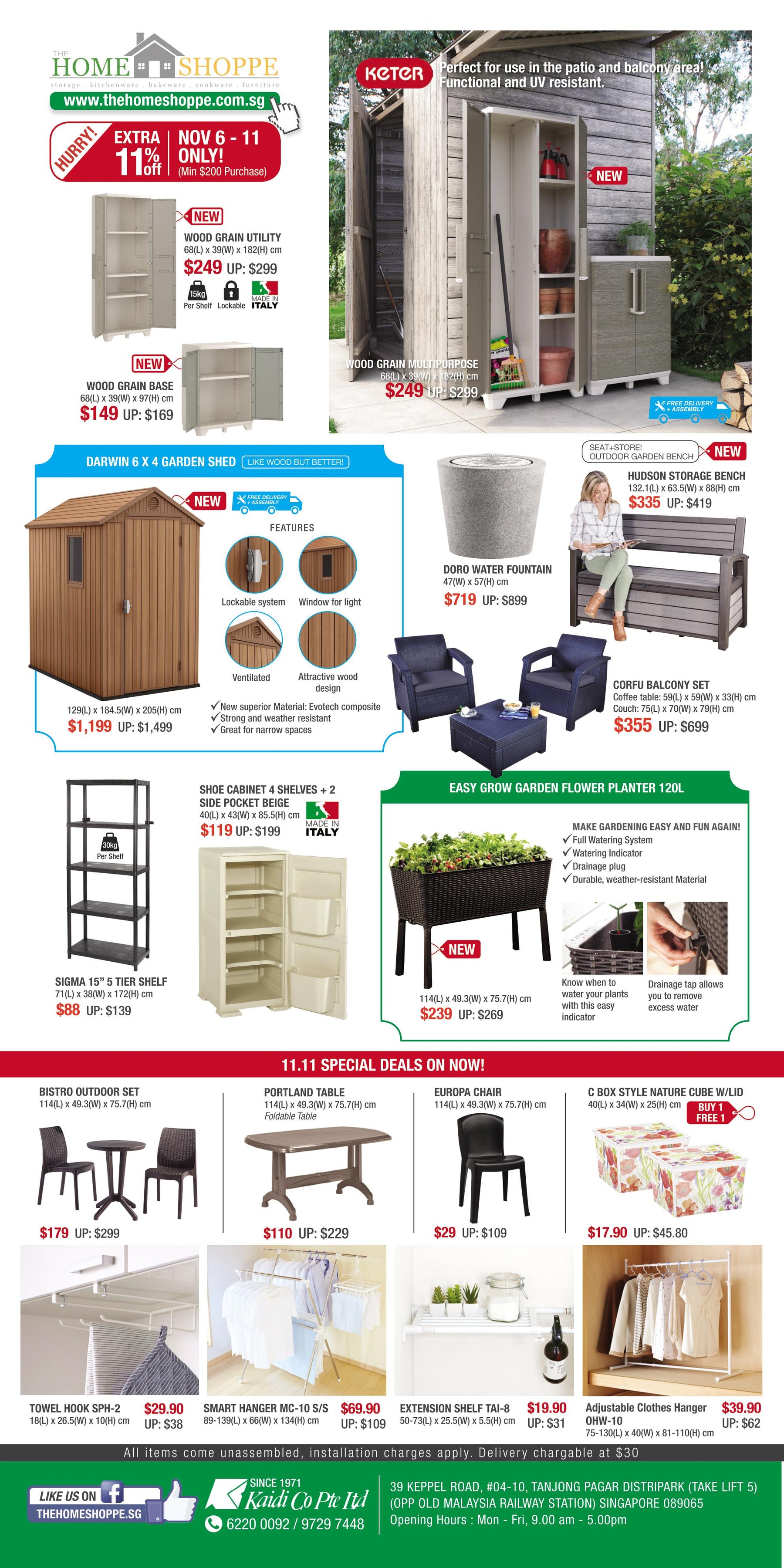 The Home Shoppe Happy 11 SALE! Now till 18 Nov 2019