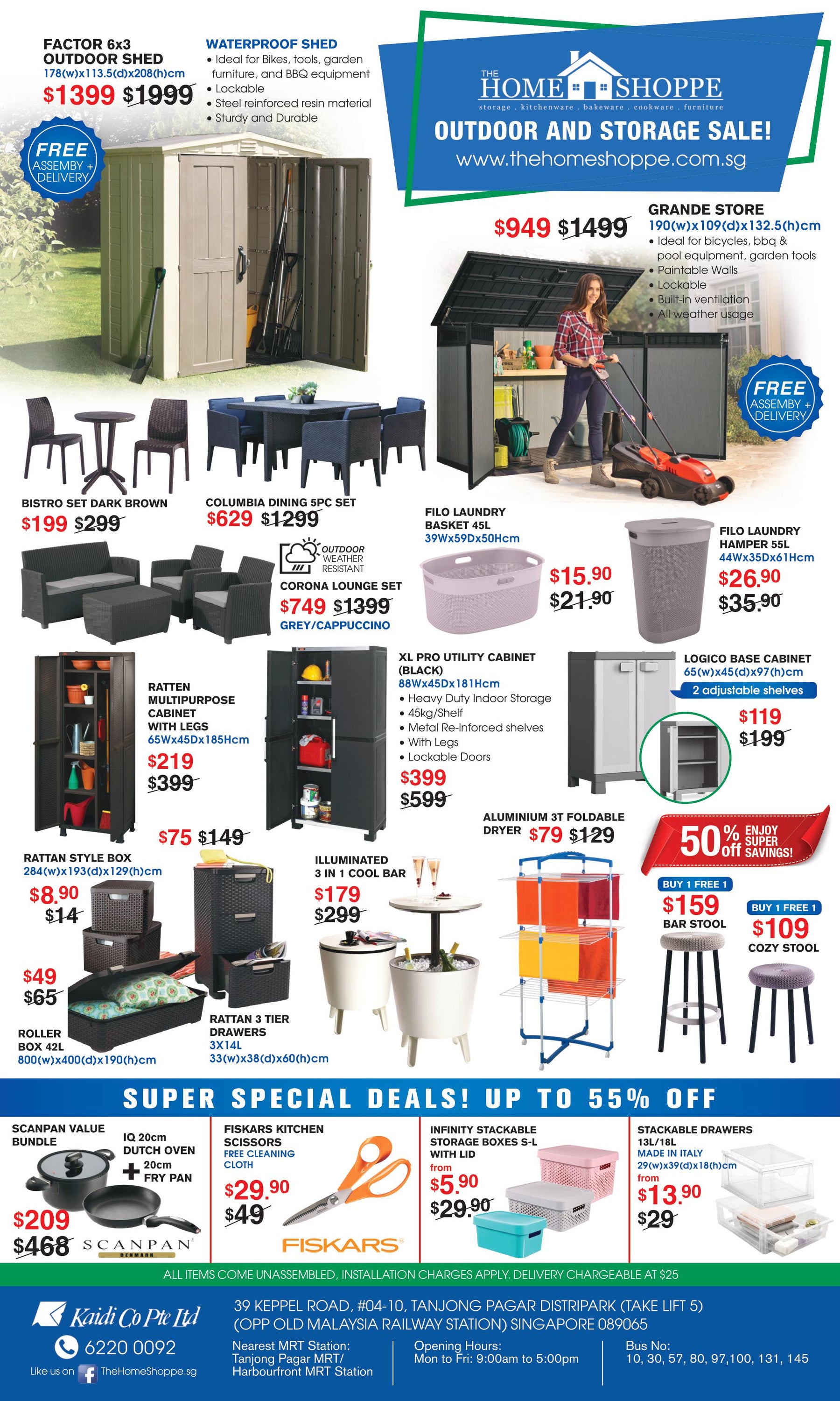 Outdoor and Storage Sale! Till 8th April 2018