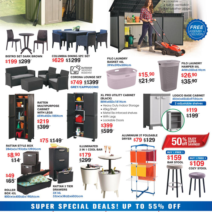 Outdoor and Storage Sale! Till 8th April 2018