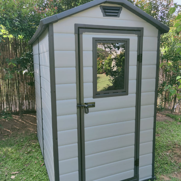 Keter Lineus 4 x 6 outdoor waterproof garden storage shed
