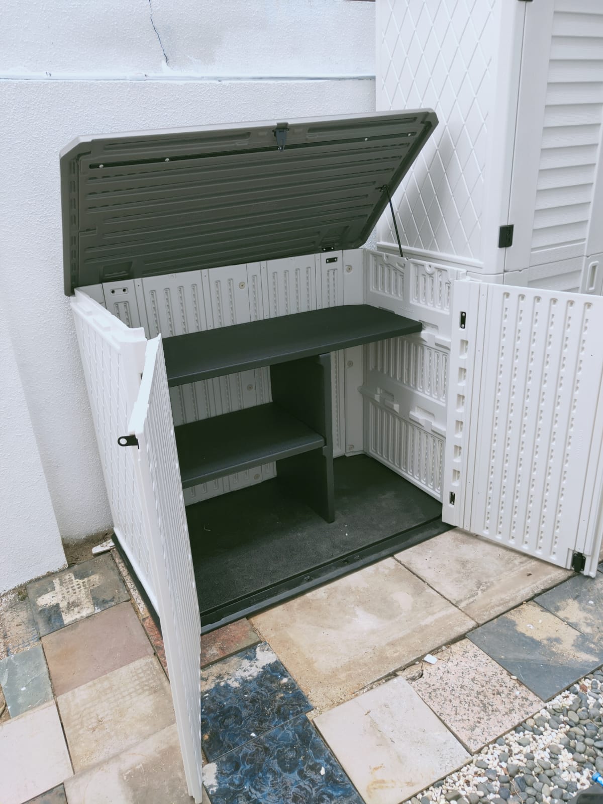 Emma Outdoor Garden shed with shelving