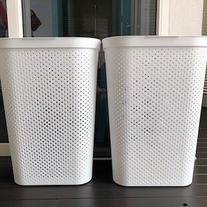 Curver Infinity Laundry Hamper White 60L