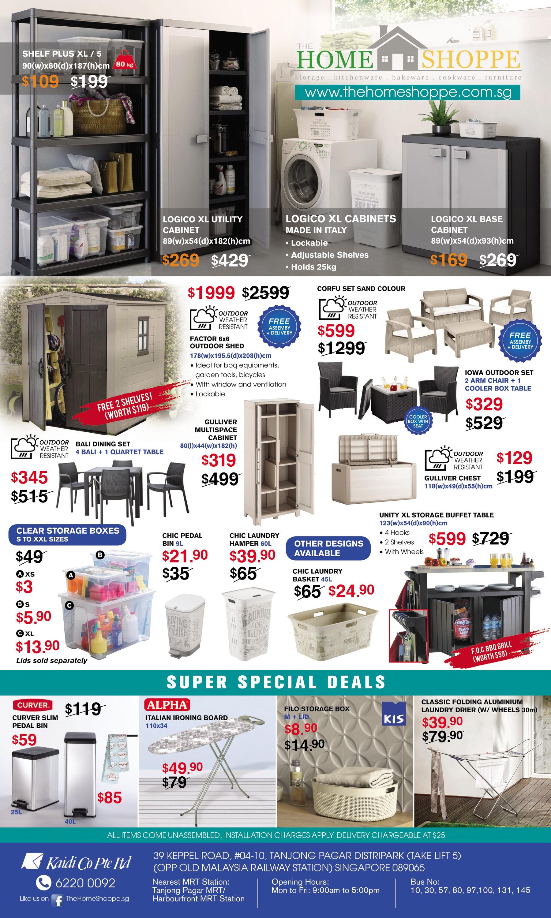 Large Storage Solutions for indoor and outdoor! Till 13th May!