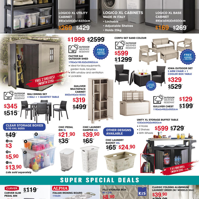 Large Storage Solutions for indoor and outdoor! Till 13th May!
