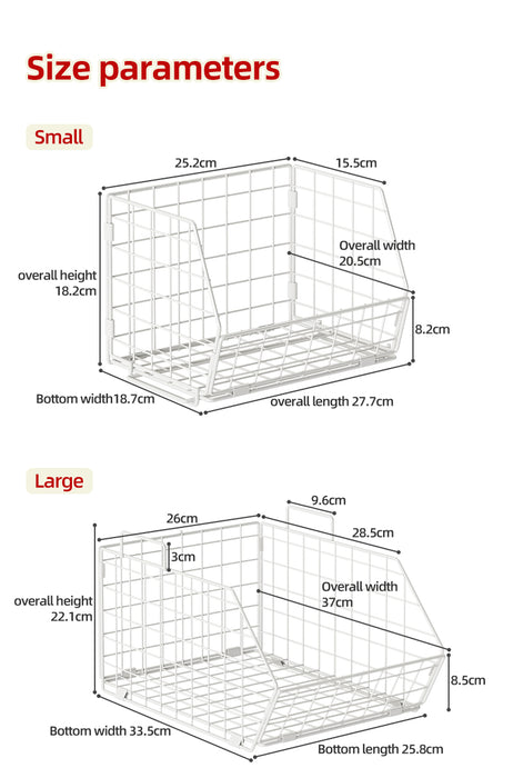 Stackable Pans Storage Wire Basket