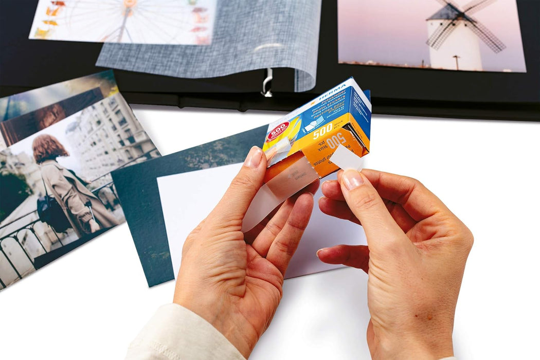 Photo stickers in cardboard dispenser, 500 pcs (1070)