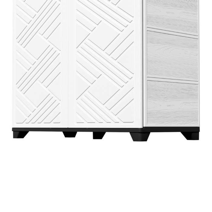 Alto Multipurpose Outdoor Storage Shoe Cabinet White