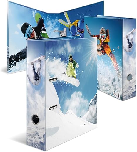 HERMA A4 Ring Arch File Winter Sports 20108