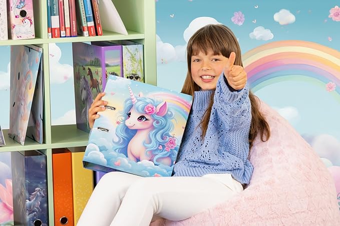 20136 Motif Series File A4 Happy Unicorns