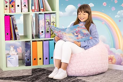 20137 Motif Series Elasticated Folder A4 Happy Unicorns