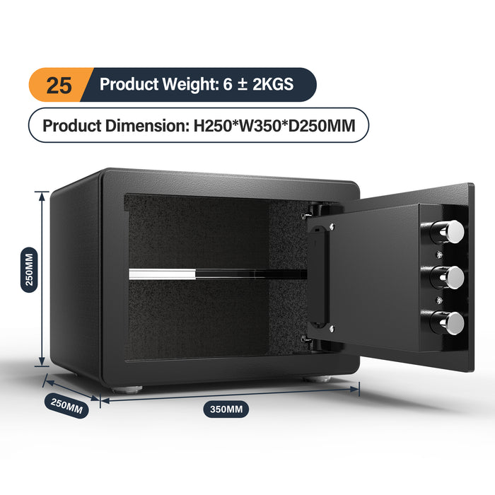 Steel Vault Safe Box H25 Combination Lock