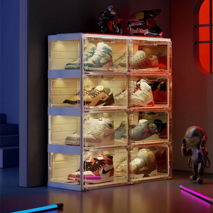 AJ Nike Sneaker Shoe Box Display Rack with LED Light The Home Shoppe