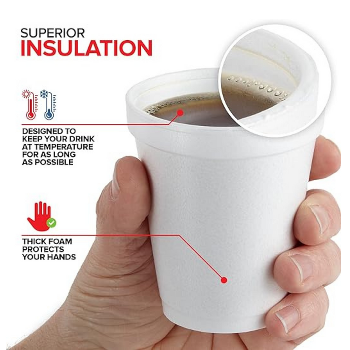 Basics: Foam Cup 8oz - 25pcs