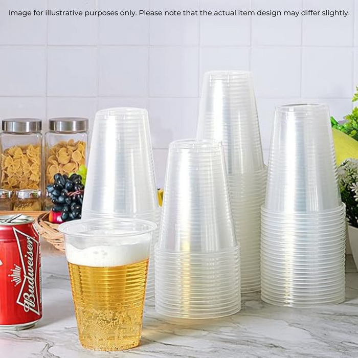 Basics: Transparent Beer Cup 12oz - 50pcs